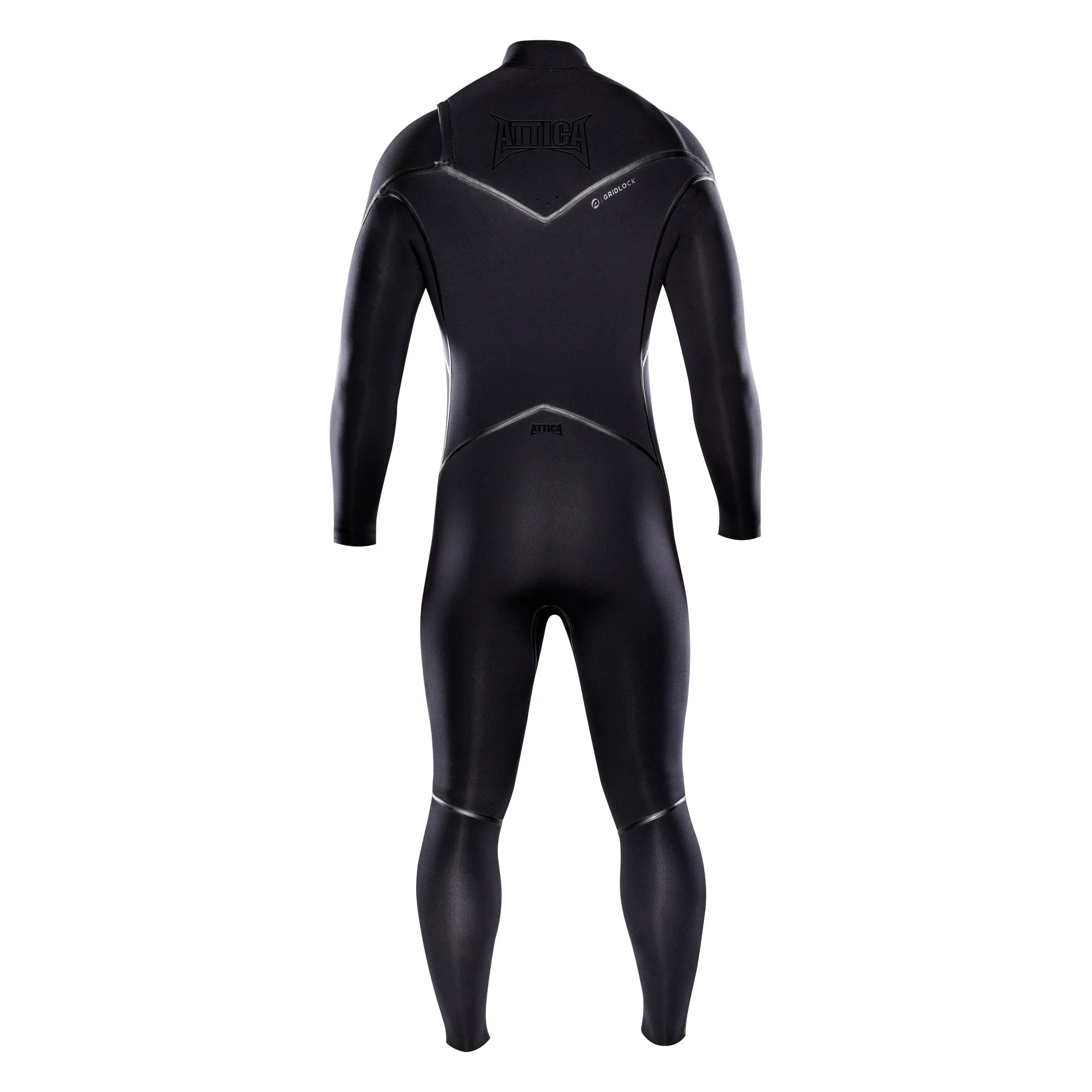 Attica Alpha 4/3mm Chestzip Steamer - Black/ Black - Image 4
